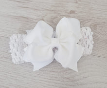 Load image into Gallery viewer, White hair bow
