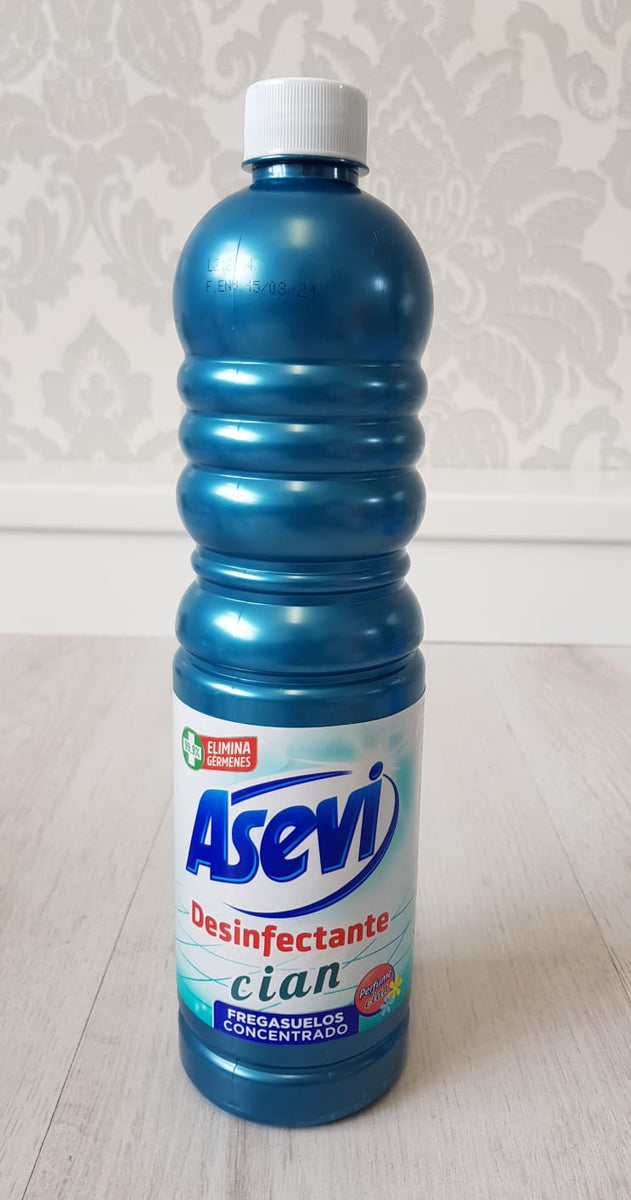 Asevi Floor Cleaner Concentrated - 1L - Light Blue PH Neutral - Wax Melts Me