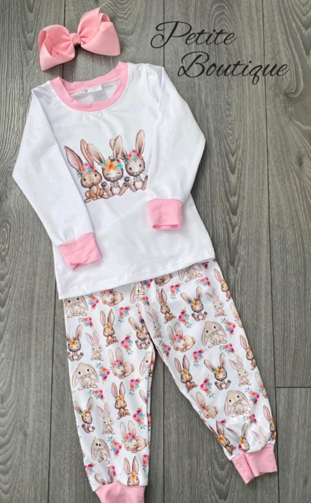 Baby girl easter pyjamas sale