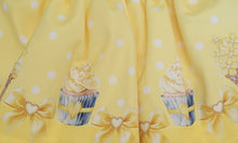 Load image into Gallery viewer, Yellow cupcake top, skirt &amp; headband set