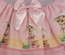 Load image into Gallery viewer, Pink bunny top &amp; skirt set