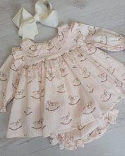 Load image into Gallery viewer, Deolinda rocking horse dress &amp; pants set