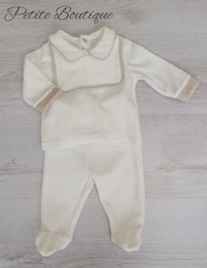 Spanish cream/beige velour