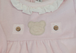 Spanish pink velour 2pc set