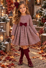 Load image into Gallery viewer, Burgundy dress with matching dress coat