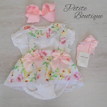 Load image into Gallery viewer, Spanish floral shirt &amp; braces skort set