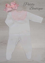 Load image into Gallery viewer, Spanish white/pink 2pc set
