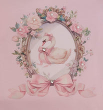 Load image into Gallery viewer, Pink swan top &amp; skirt set