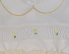Load image into Gallery viewer, Spanish pastel lemon smock top &amp; jam pant set