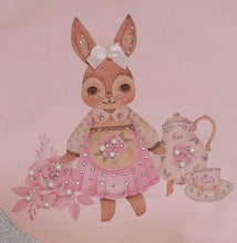Load image into Gallery viewer, Pink bunny top &amp; skirt set
