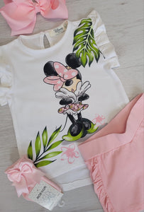 EMC Minnie Mouse top & short set💗