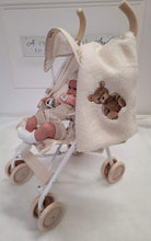 Load image into Gallery viewer, Roma teddy pushchair, Spanish doll &amp; matching blanket bundle