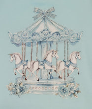Load image into Gallery viewer, Mint green carousel top, skirt &amp; headband set
