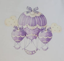 Load image into Gallery viewer, Lilac hot air balloon top, short &amp; headband set