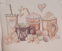 Load image into Gallery viewer, Beige hot drinks top &amp; skirt seti