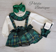 Load image into Gallery viewer, Italian double bow braces skort &amp; short set