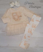 Load image into Gallery viewer, Caramelo beige jewellery box top &amp; legging set