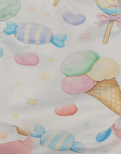 Load image into Gallery viewer, Ice cream/candy print double bow swimsuit