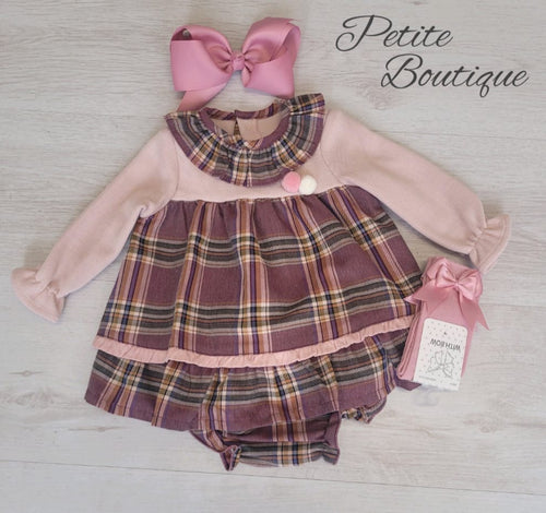 Spanish dusky pink dress & matching pant set