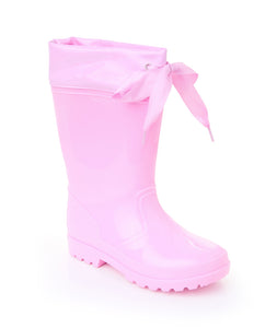 Pink ribbon wellies – Petite boutique children's wear
