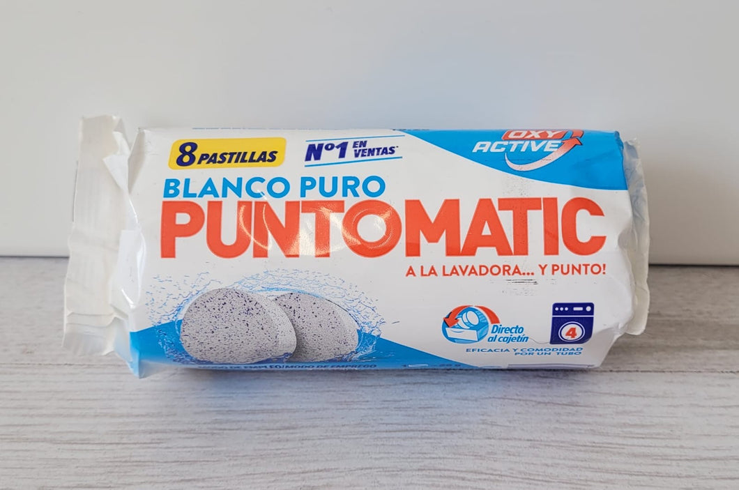 Puntomatic laundry whitening tablets