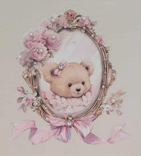Load image into Gallery viewer, Beige teddy bear top &amp; skirt set