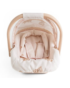 Roma teddy bear print dolls car seat