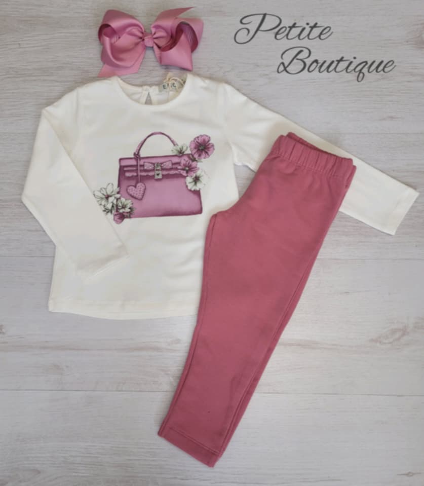 EMC handbag top & legging set