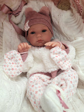 Load image into Gallery viewer, RHS Flora car seat &amp; Spanish doll