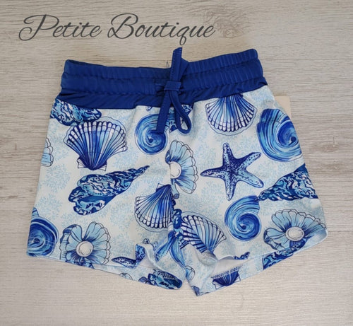 Seashells print swim shorts