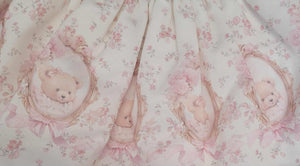 Beige teddy bear top & skirt set