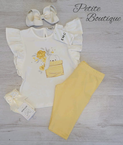 EMC top & lemon short legging set