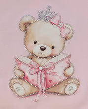 Load image into Gallery viewer, Pink teddy bear top, leggng &amp; headband set