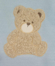 Load image into Gallery viewer, Baby blue teddy bear knit romper &amp; short set