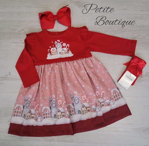 Girls red candy house dress