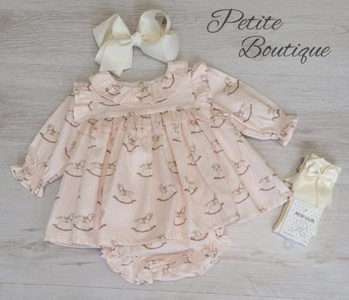 Deolinda rocking horse dress & pants set