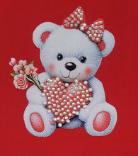 Load image into Gallery viewer, Red teddy bear top &amp; skirt set