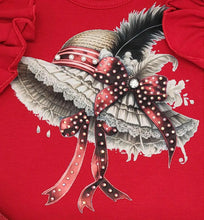 Load image into Gallery viewer, Red hat top &amp; skirt set