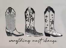 Load image into Gallery viewer, EMC cowboy boots long sleeved top &amp; pu short set