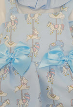 Load image into Gallery viewer, Spanish double bow carousel print romper &amp; shirt
