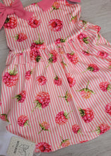 Load image into Gallery viewer, Raspberry print double bow summer dress