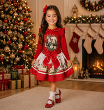 Load image into Gallery viewer, Red rocking horse top &amp; skirt set