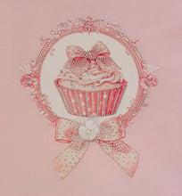 Load image into Gallery viewer, Pink cupcake top, short &amp; headband set