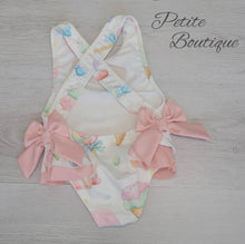 Load image into Gallery viewer, Ice cream/candy print double bow swimsuit