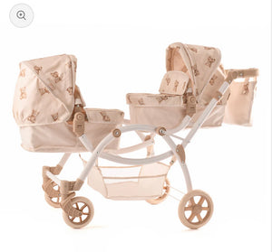 Roma teddy twin dolls pram🧸