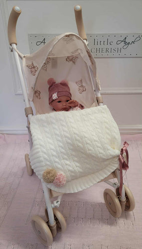 Roma teddy bear print pushchair & Spanish doll bundle