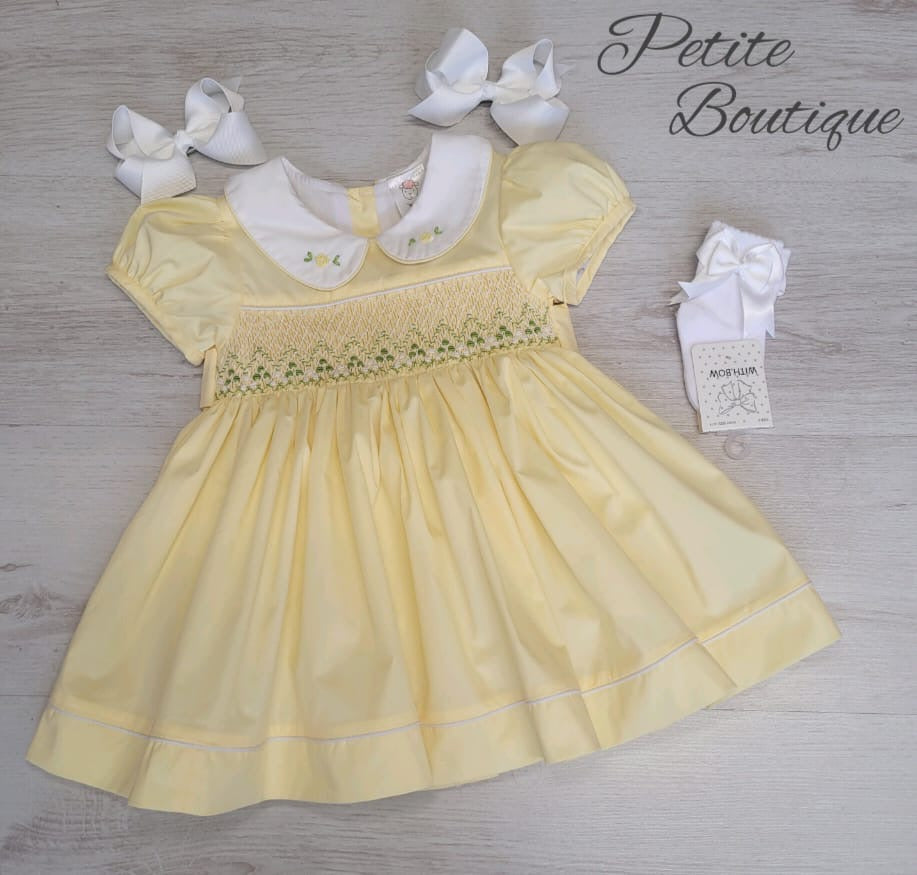 Lemon smock dress
