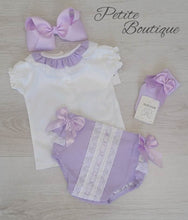 Load image into Gallery viewer, Spanish lilac jam pant &amp; shirt set
