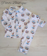 Load image into Gallery viewer, Easter print boys pyjamas 🐰💛