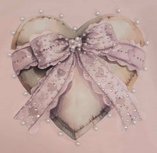 Load image into Gallery viewer, Peach heart top &amp; short set